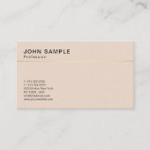 Minimalistisch design elegante kleuren creatief visitekaartje (Voorkant)