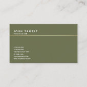 Minimalistisch design  elegante kleurenharmonie visitekaartje (Voorkant)
