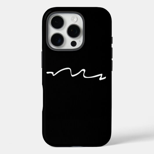 Minimalistisch design in zwart-wit Case-Mate iPhone case (Achterkant)