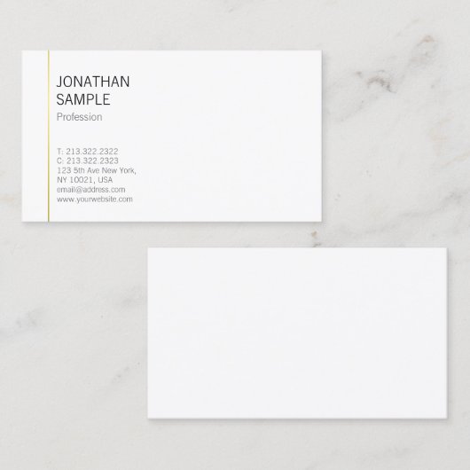 Minimalistisch design Modern Trendy Professional P Visitekaartje (Voorkant / Achterkant)