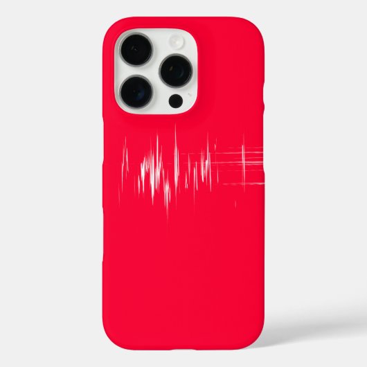 Minimalistisch design op rood Case-Mate iPhone case (Achterkant)