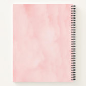 Minimalistisch design roze Notitieboek (Achterkant)