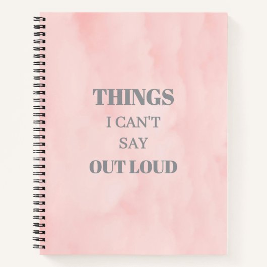 Minimalistisch design roze Notitieboek (Voorkant)