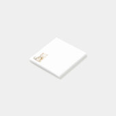 Minimalistisch design Schattigee kat met ijskegel Post-it® Notes (Schuin)