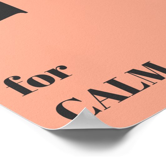 Minimalistisch design tekst roze pastel kleuren mo poster (Hoek)