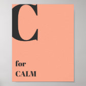 Minimalistisch design tekst roze pastel kleuren mo poster (Voorkant)