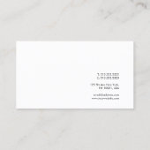 Minimalistisch design — witte Sjabloon — Moderne Visitekaartje (Achterkant)