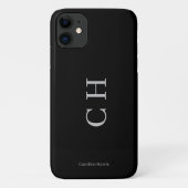 Minimalistisch design zwart Case-Mate iPhone case (Achterkant)