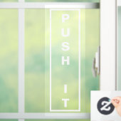 Minimalistisch deur bordje raamsticker (Huis)