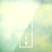 Minimalistisch deur bordje raamsticker (Vel 3)