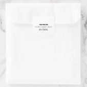 Minimalistisch Deze Vergadering Had Een E-mail Kun Vierkante Sticker (Tas)