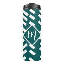 Minimalistisch diagonaal gestreept patroon, monogr