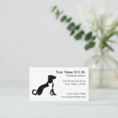 minimalistisch dierenarts afsprakenkaartje (Staand voorkant)