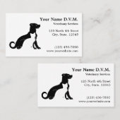 minimalistisch dierenarts visitekaartje (Voorkant / Achterkant)