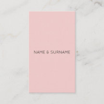 Minimalistisch digitaal roze verticaal Visitekaart