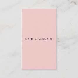 Minimalistisch digitaal roze verticaal Visitekaart Visitekaartje