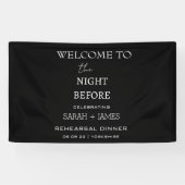 Minimalistisch diner welkom achtergrond spandoek (Horizontaal)