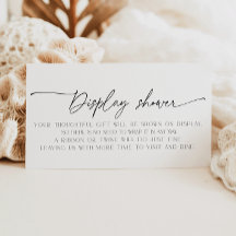 Minimalistisch Display Douche Vrijgezellenfeest