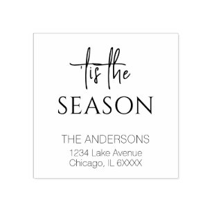 Minimalistisch Dit Het Seizoen Familienaam Vakanti Rubberstempel