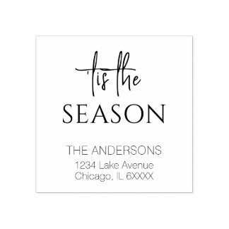 Minimalistisch Dit Het Seizoen Familienaam Vakanti Rubberstempel