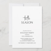 Minimalistisch Dit Het Seizoen Vakantie Feest Kers Kaart (Voorkant)