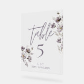 Minimalistisch donkerbruin paarse waterverf tafeln acryl bord (Hoek)