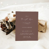 Minimalistisch donkermastaarster kaart