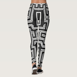 Minimalistisch doolhof met monochroom leggings