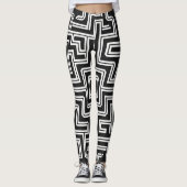 Minimalistisch doolhof met monochroom leggings (Voorkant)