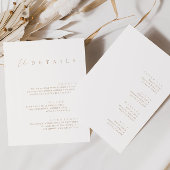Minimalistisch 'Double Sided Wedding'-pakket Kaart