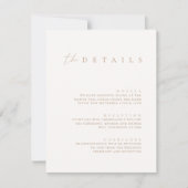 Minimalistisch 'Double Sided Wedding'-pakket Kaart (Voorkant)
