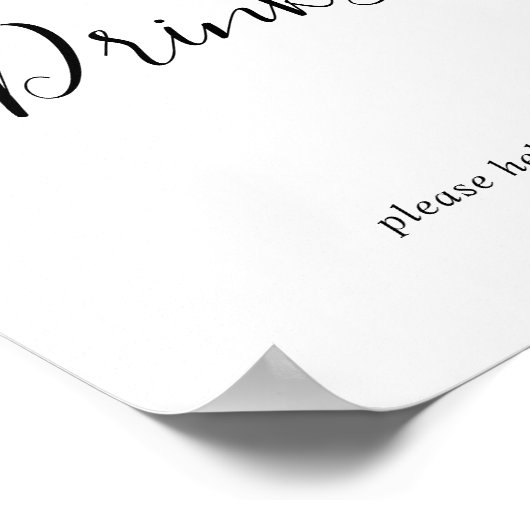 Minimalistisch drankbord poster (Hoek)