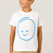 Minimalistisch droevig pictogram t-shirt (Voorkant)