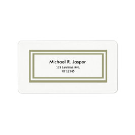 Minimalistisch dubbelGold-Lijst Etiket