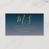 Minimalistisch dubbellaagse goudoliesurft visitekaartje (Achterkant)