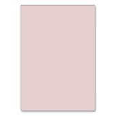 Minimalistisch Dusty Pink Table Number Kaart (Achterkant)