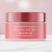 Minimalistisch Dusty Roos Cosmetics Jar Label Adreslabel Wikkel