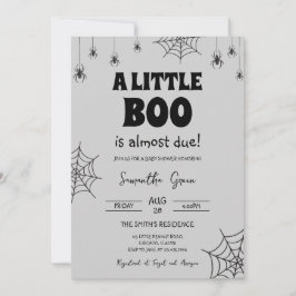 Minimalistisch Een beetje Boo Baby shower Kaart