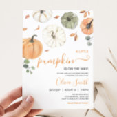 Minimalistisch Een Klein Pompoen Baby shower Kaart