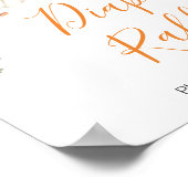 Minimalistisch Een Kleine Pompoen Luier Raffle Poster (Hoek)