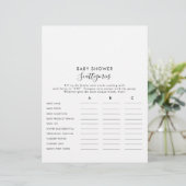 Minimalistisch eenvoudig Baby shower (Staand voorkant)