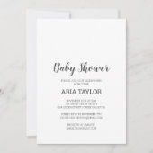 Minimalistisch eenvoudig Baby shower Kaart (Voorkant)