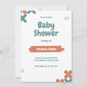 Minimalistisch eenvoudig Baby shower Kaart (Voorkant)