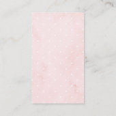 Minimalistisch eenvoudig Baby shower met olifant Informatiekaartje (Achterkant)