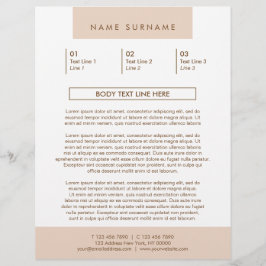 Minimalistisch eenvoudig bandenspatel 8,5x11 flyer