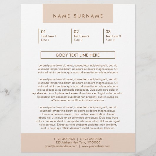 Minimalistisch eenvoudig bandenspatel 8,5x11 flyer (Voorkant)