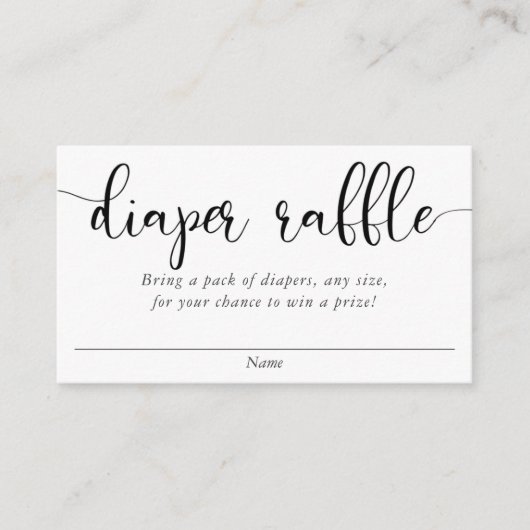 Minimalistisch eenvoudig blauw zwart tapelijn informatiekaartje (Voorkant)