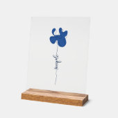 Minimalistisch eenvoudig bloem acrylic bord (Hoek)