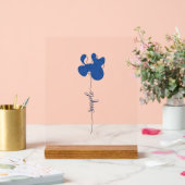 Minimalistisch eenvoudig bloem acrylic bord (Huwelijk)