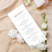 Minimalistisch Eenvoudig Bloemen Boho Bruiloft Men Menu